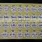 Intaglio printing security paper sticker