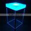 16 Color Change Plastic LED Glowing Square Table