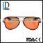 Custom Made Fashion Flat Top Red Lens Carbon Fiber Sunglasses