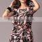 Pretty Steps 2016 new fashion chiffon blouse short sleeve printed shirt for ladies