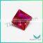 Free Sample wholesale Square Cut Created Synthetic#8 Red Burmese Ruby