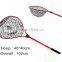 Fly fishing net, aluminum folding fishing landing net, rubber handle