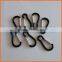 Factory price black swivel carabiner hook