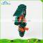 Low pressure plastic impulse motion activated sprinkler