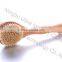 Good quality short handle bamboo body brush