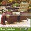 Leisure garden rattan reliner arm chair with ottoman patio furniture