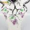 Stock golden vase ceramic dinner plate with grape design ceramic plates dishes