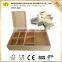 unfinished pine wooden tea box wholesale