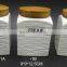 Coffee Tea Sugar Ceramic Storage Jar with Bamboo Lid