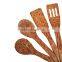Coconut Wood Set Of Four Coco Wood Cooking Utensils
