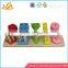 Wholesale colorful baby wooden sorting blocks toy best design kids wooden sorting blocks toy W13D052