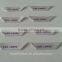 2017 hjgh quality satin damask woven labels for clothing