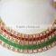 Crystal Bollywood necklace jhumka EARRING Set