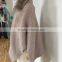 heavy knit shawl with fur collar and button