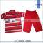 Little Boys Summer Designs Pijamas Custom Print Strip Cotton Knitted Kids Boy's Pajamas Set