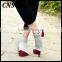 Summer mens color block casual combed cotton ankle socks