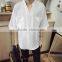7 minutes of sleeve cotton T-shirt men loose shirt is pure color