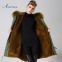 Hot sale faux fur lining women coat with factory price