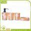 Hot Sale Fashion 4 Pieces Rhombus Pattern Bathroom Products Accessories Sets