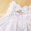 Top Quality Flutter Sleeve Flower Baby Lace Dress Girls Maxi M6102001