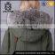 Latest design wholesale wool fur collar coat womens