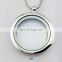 Smooth Round Glass Photo Frame necklace