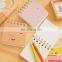 Decorative hard cover small size spiral notepad