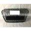 Honeycomb Center Grill Silver Grille RS5 Style Fit 2013-2016 for Audi A5 S5 RS5