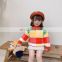 2020 children's clothing autumn and winter new products for children's sweaters Korean version of the color plaid pullover mink