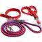3 in 1 Braided Round Rope Nylon Dog Leash  Pet Collar Harness And Leashes