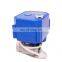 motorized SS304 3/4" DC3-6V actuator valves for water leakage detection equipment