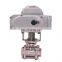 2 Way 12V 3 Piece Ball Valve On Off Electric Motorized Water Flow Control Ball Valve