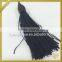 Fancy rayon fringe trim black polyester antique cord tassels for blinds FT-016
