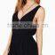 Women Clothes Fashion Black Chiffon Women Jumpsuites And Rompers