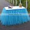 Tutu Tulle Princess Wedding Prop Birthday Prom Party Baby Shower Bow Table Skirt SD103
