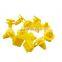 Hot Sale 100 Pieces Yellow Auto Car Interior Door Card Trim Panel Plastic Moulding Retaining Clips Snaps Fasteners