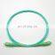 FTTH sm 9/125 scapc 3.5m auqa optic jumper 1.6mm 2.0mm 3.0mm G657A2 white sc simplex fiber patch cord