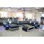 2021 new style modern design U shaped sectional leather sofas living room sofa set furniture