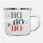 Christmas holiday Factory wholesales customized white metal coffee expresso enamel camp drinking cup