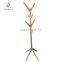 High quality Eco-friendly pine wood Corner Stand Hat Coat Hanger Rack for office living room bedroom
