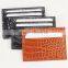 luxury crocodile skin leather 2-slot credit card holder card sleeve card case