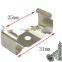 Wholesale Stainless Steel Lighting Tube Fixture U Shape Clips Lamp Spring Clamps