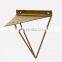 factory direct price for floating shelves / wall shelves white with gold triangle