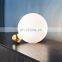 Nordic Style Home Decorative Desk Light LED Bedroom Reading Iron Glass Gold Table Lamp
