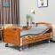 2022 New Hospital Furniture 2 Function Electric Wood Compound Metal Medical Home Care Lifting Nursing Bed