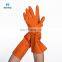 Morden Style Hotsale Waterproof Long Sleeve Orange Household Gardening Laundry Kitchen Dish Washing Clean Rubber Gloves