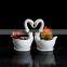 Cute White Swan Small Ceramic Vase onlineSucculent Plant Pot Planter Cactus Garden Pot On Line (pack of 2)