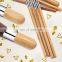 11pcs Professional Makeup Brush Set Private Label Bamboo Beauty Tools With Pouch