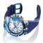 Private label watch manufacturer 2019 new design 24 hour dial stainless steel back multifunction dual watch