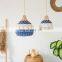 Colorful Rattan Lampshade rattan pendant light New wicker ceiling light decor Customized manufacturer